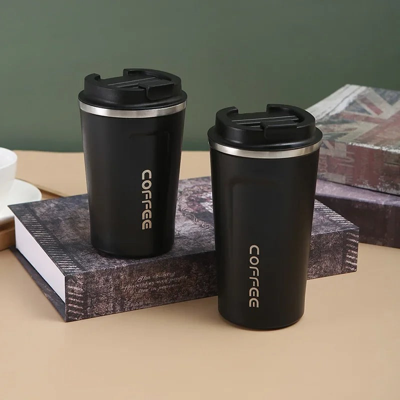 Termo para viajes taza  de acero inoxidable para café, té, agua